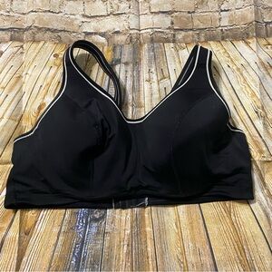 Livi Active Bra Sports Moulded Underwire Logo Cross Back Adjustable Strap